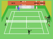 Tournament Tennis for ColecoVision - Game start.