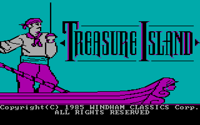 Treasure Island IBM PC/Compatibles Screenshot: Title Screen