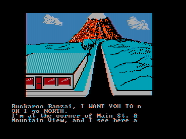 Adventures of Buckaroo Banzai: Across the Eighth Dimension, The IBM PC/Compatibles Screenshot: Heading north...