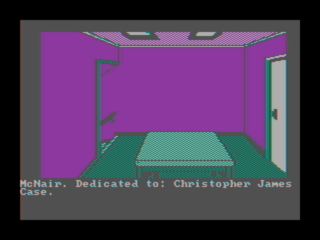 Adventures of Buckaroo Banzai: Across the Eighth Dimension, The IBM PC/Compatibles Screenshot: The starting location.