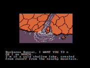 Adventures of Buckaroo Banzai: Across the Eighth Dimension, The for IBM PC/Compatibles - At the edge of a lake...