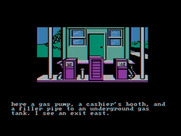 Adventures of Buckaroo Banzai: Across the Eighth Dimension, The for IBM PC/Compatibles - At  a gas station...