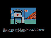 Adventures of Buckaroo Banzai: Across the Eighth Dimension, The for IBM PC/Compatibles - A lifeguard shack...