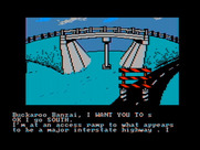 Adventures of Buckaroo Banzai: Across the Eighth Dimension, The for IBM PC/Compatibles - A bridge; where do you want to go?