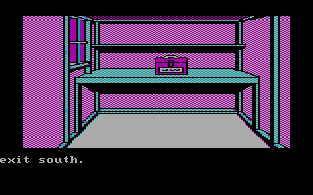 Adventures of Buckaroo Banzai: Across the Eighth Dimension, The IBM PC/Compatibles Screenshot: Obvious exits are south...