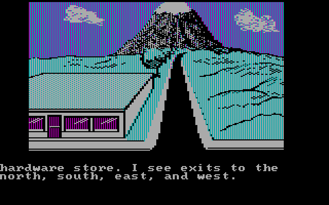 Adventures of Buckaroo Banzai: Across the Eighth Dimension, The IBM PC/Compatibles Screenshot: There is a hardware store here.
