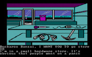 Adventures of Buckaroo Banzai: Across the Eighth Dimension, The for IBM PC/Compatibles - In the hardware store; lot's of stuff to take!