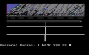 Adventures of Buckaroo Banzai: Across the Eighth Dimension, The for IBM PC/Compatibles - A large parking lot...