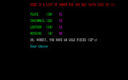 Amulet of Yendor for IBM PC/Compatibles - Buy an armor?