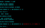 Amulet of Yendor for IBM PC/Compatibles - A gargoyle attacks, but misses!