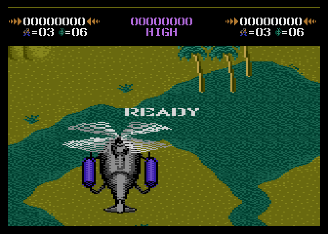 Commando Atari 7800 Screenshot: Game start.