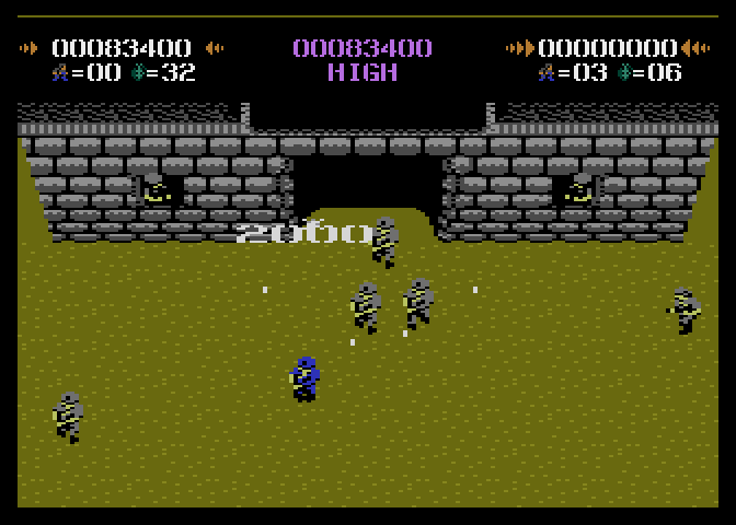 Commando Atari 7800 Screenshot: 2000 points awarded!
