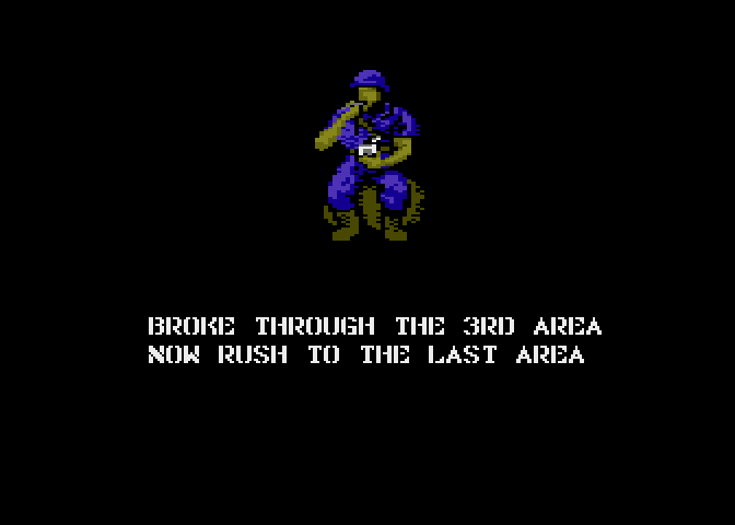 Commando Atari 7800 Screenshot: On to the last area...