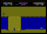 Commando for Atari 7800 - Be careful crossing these bridges...