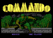 Commando for Atari 7800 - Title screen.