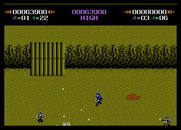 Commando for Atari 7800 - These narrow bridges can be tough to cross...