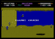 Commando for Atari 7800 - Game over.