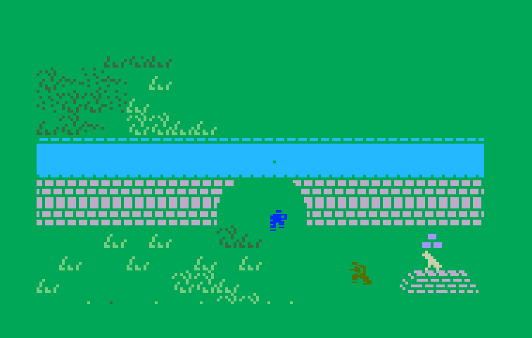 Commando Intellivision Screenshot: Hurry, don't get caught...