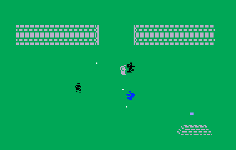 Commando Intellivision Screenshot: Nearing the end of the level.