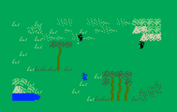 Commando Intellivision Screenshot: Game start.