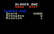 Commando for Intellivision - Game over.
