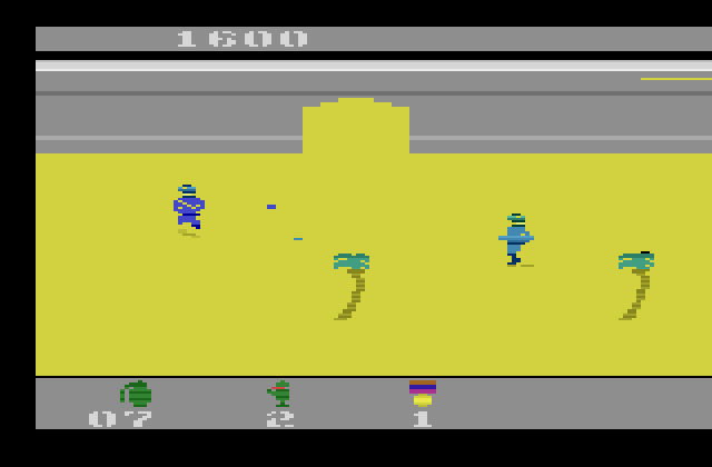 Commando Atari 2600 Screenshot: A doorway to the next area.