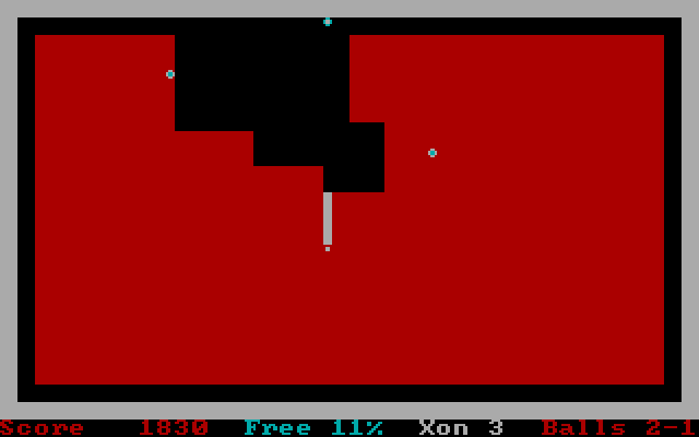 AntiXonix IBM PC/Compatibles Screenshot: Starting the game.