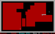 AntiXonix for IBM PC/Compatibles - One of the bouncing balls caught me.