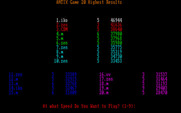 AntiXonix for IBM PC/Compatibles - High scores.