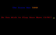 AntiXonix for IBM PC/Compatibles - Game over; play again?