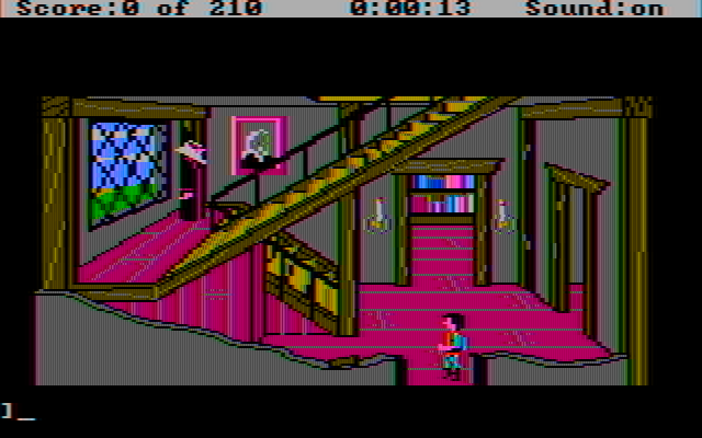 King's Quest III: To Heir is Human IBM PC/Compatibles Screenshot: Game start.