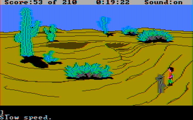 King's Quest III: To Heir is Human IBM PC/Compatibles Screenshot: Medusa has been turned to stone!