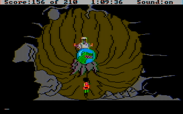 King's Quest III: To Heir is Human IBM PC/Compatibles Screenshot: Gaze into the crystal ball...