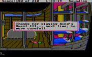 King's Quest III: To Heir is Human for IBM PC/Compatibles - Oops, don't accidentally fall to your death...