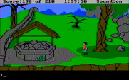 King's Quest III: To Heir is Human for IBM PC/Compatibles - Hmm, this well is filled with rocks for some reason...