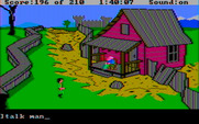 King's Quest III: To Heir is Human for IBM PC/Compatibles - Hmm, I wonder if talking to this man will be helpful...