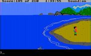 King's Quest III: To Heir is Human for IBM PC/Compatibles - A shark is in the water...be careful when swimming!