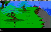 King's Quest III: To Heir is Human for IBM PC/Compatibles - A town is off in the distance...