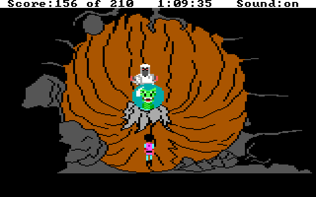 King's Quest III: To Heir is Human IBM PC/Compatibles Screenshot: Visiting the oracle...what does the future hold?