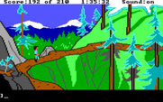 King's Quest III: To Heir is Human for IBM PC/Compatibles - Don't fall off the edge or it's game over...