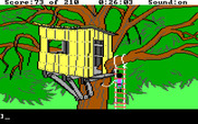 King's Quest III: To Heir is Human for IBM PC/Compatibles - About to enter a treehouse...