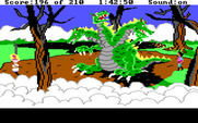 King's Quest III: To Heir is Human for IBM PC/Compatibles - A three headed dragon! Looks dangerous, better act quick...