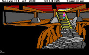 King's Quest III: To Heir is Human for IBM PC/Compatibles - A secret staircase! Where does it go?