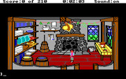 King's Quest III: To Heir is Human for IBM PC/Compatibles - Chores, sweeping the kitchen.