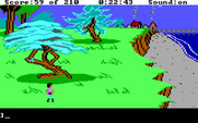 King's Quest III: To Heir is Human for IBM PC/Compatibles - A town in the distance...