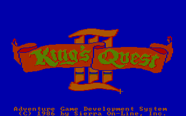 King's Quest III: To Heir is Human IBM PC/Compatibles Screenshot: Title screen.