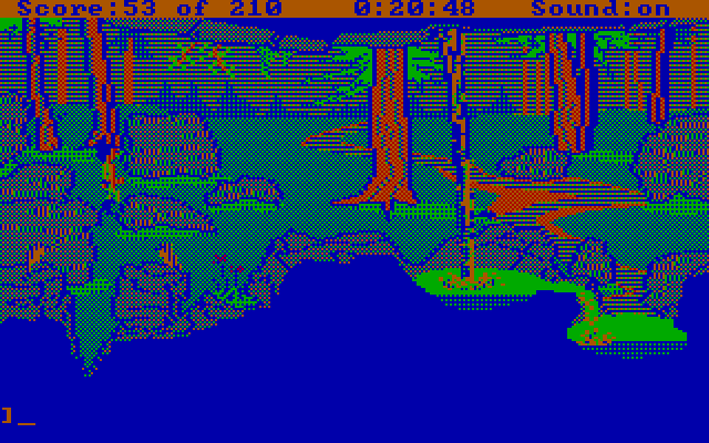 King's Quest III: To Heir is Human IBM PC/Compatibles Screenshot: Part of the forrest...