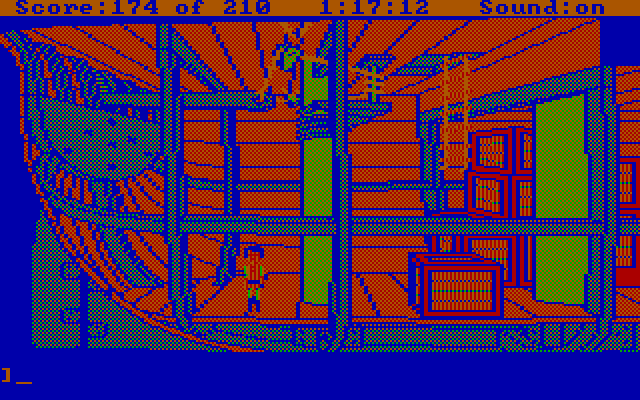 King's Quest III: To Heir is Human IBM PC/Compatibles Screenshot: In the hold of a pirate ship...