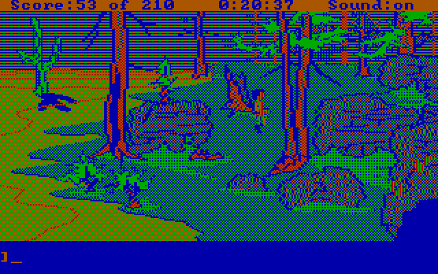 King's Quest III: To Heir is Human IBM PC/Compatibles Screenshot: Some ruins here...