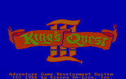 King's Quest III: To Heir is Human for IBM PC/Compatibles - Title screen.